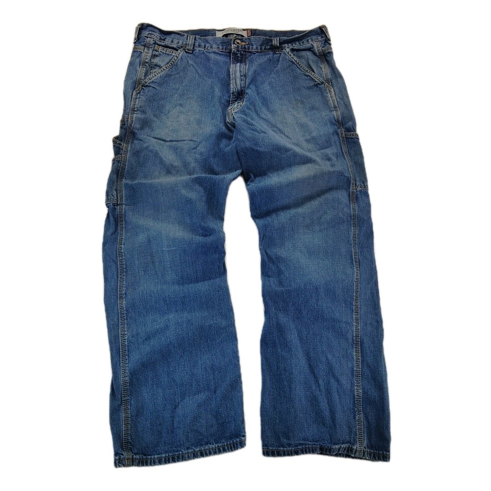 Vintage Levi's Carpenter Jeans 38x30 Loose Straight Baggy Denim Workwear Y2K